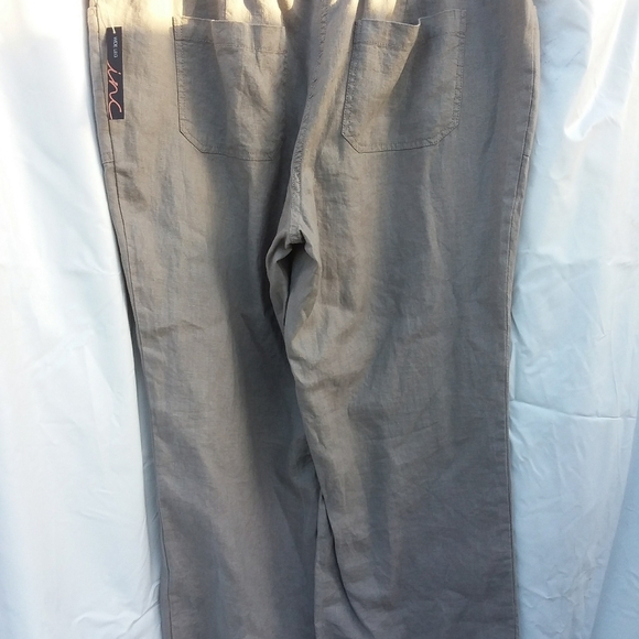 INC wide leg Relaxed Fit Gray Drawstring Pants 16W - Picture 10 of 10